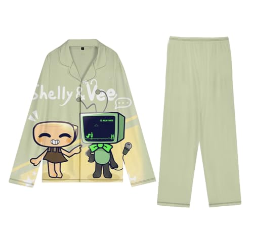 Zhongkaihua Dandy's World Pyjama-Set, Nachtwäsche, Dandy's World Merch, Cartoon, lange Ärmel und Hose, Pyjama, Herbst, Anime, Pyjama, Party Zhongkaihua Dandy's World Pyjama-Set, Nachtwäsche, Dandy's World Merch, Cartoon, lange Ärmel und Hose, Pyjama, Herbst, Anime, Pyjama, Party von Zhongkaihua