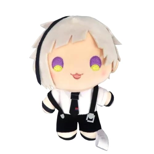 Zhongkaihua Dazai Osamu/Nakahara Chuuya Plüsch Ranpo/Atsushi BSD Figuren, weich, 20 cm, Cartoon-Überwurfkissen, Schlafzimmer, Heimdekoration, Ornamente, Geschenke von Zhongkaihua