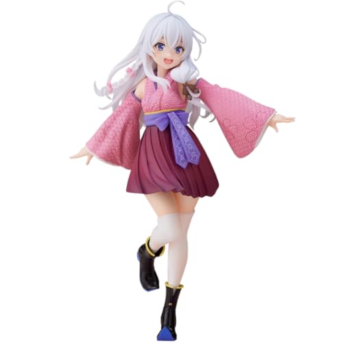 Zhongkaihua Elaina Figur Kimono Edition Stehposition PVC Statue Elaina Anime Mädchen Figur Modell Desktop Ornamente, 20 cm von Zhongkaihua