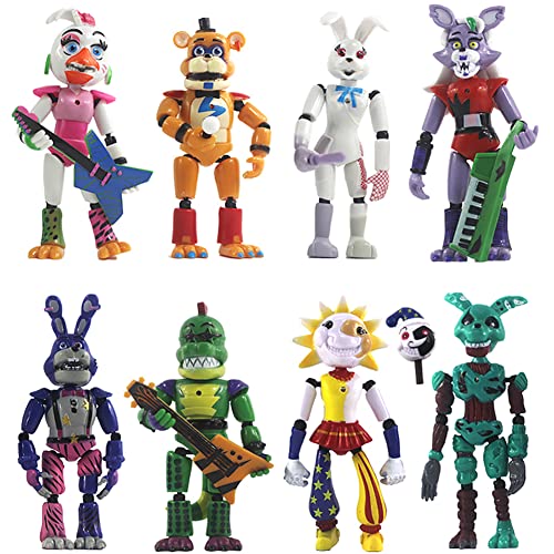 Zhongkaihua FNAF Figuren Set Five Nights at Figuren FNAF Security Breach Figuren PVC Abnehmbare leuchtende Version Zhongkaihua FNAF Figuren Set Five Nights at Figuren FNAF Security Breach Figuren PVC Abnehmbare leuchtende Version von Zhongkaihua