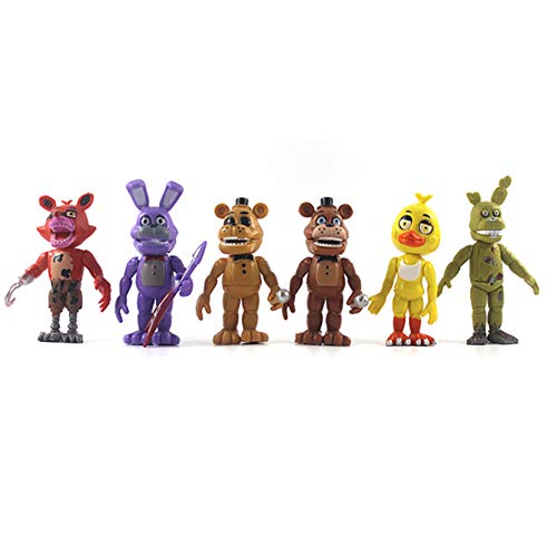 Zhongkaihua FNAF Figuren Set Schwester Location/Bear/Nightmare/Band im Spiel Charakter FNAF Ornamente für FNAF Fans von Zhongkaihua