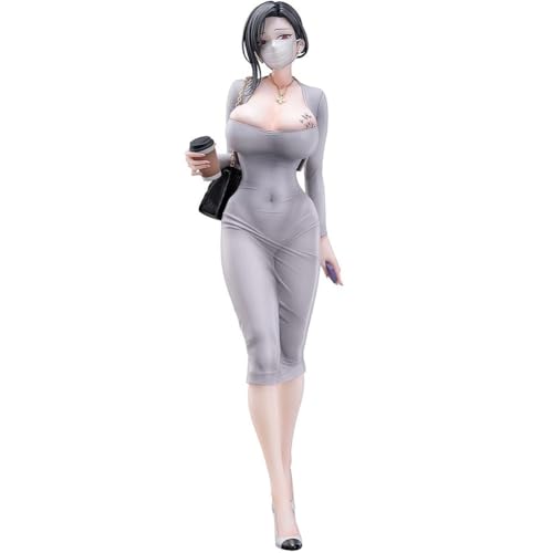 Zhongkaihua Figur im Dongtan-Stil, Anime-PVC-Modell, 22 cm, Original-Malmaske, Mädchen, Dongtan-Stil, stehende Figur, Schreibtisch-Ornamente von Zhongkaihua