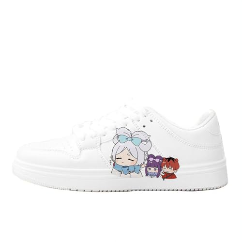 Zhongkaihua Frieren Anime Casual Print High Top Weiß Schuhe für Uni Erwachsene Teenager Fashion Lovers Sneaker Sport Sneaker von Zhongkaihua