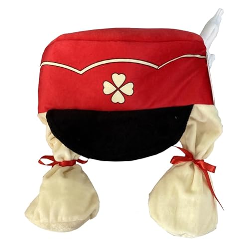Zhongkaihua Game Character Klee Hut Rot Barett Hut Matrosenmütze Klee Cosplay Kostüme Ornament Hut Fancy Dress Kopfbedeckungen & Hüte für Erwachsene（Kopfumfang <35cm von Zhongkaihua