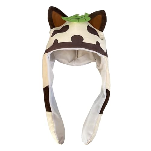 Zhongkaihua Game Character Sayu Hut mit beweglichen Ohren Cap Niedliche Flauschige Katzenohren Ohren Bewegt Sich Hut Sayu Cosplay Kostüme Ornament（Kopfumfang <50cm von Zhongkaihua