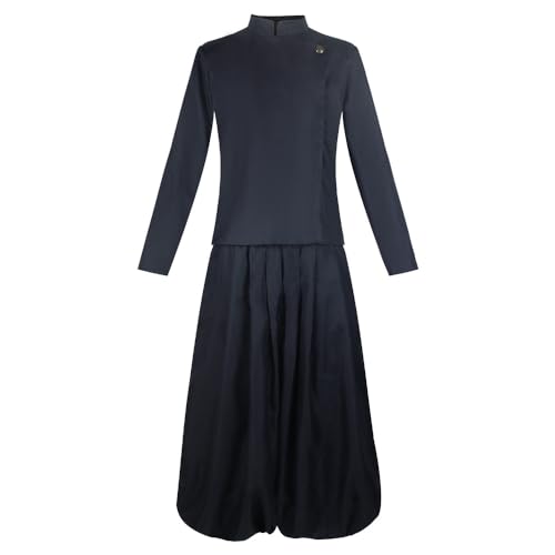 Zhongkaihua Geto Suguru High School Cosplay Kostüm Komplettes Set Herren Uniform Jacke und Hose mit Perücke für JJK Anime Fans Halloween Karneval Comic-Con Rollenspiel von Zhongkaihua