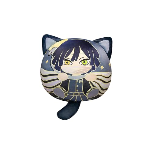 Zhongkaihua Iguro Obanai Plüsch-Anime-Figur, gefüllt, 12 cm, Cartoon-Kimetsu no Yaiba-Merch-Anhänger, Schlüsselanhänger, Tasche, Rucksack, Auto-Dekoration, Anlässe von Zhongkaihua