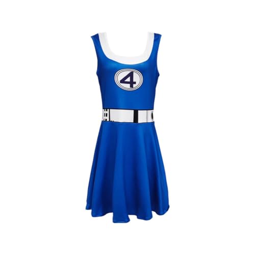 Zhongkaihua Invisible Woman Cosplay Kostüm Susan Storm Cosplay Movie Role Play Tights Uniform Outfit Halloween Karneval Dress up Party von Zhongkaihua
