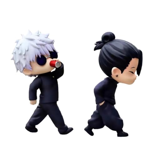 Zhongkaihua JJK Anime Figuren 2 Stück Set Gojo und Geto Figur Mini Statue 10cm Gojo Satoru und Geto Suguru Niedliche Anime-Minifiguren Tischarrangement Zhongkaihua JJK Anime Figuren 2 Stück Set Gojo und Geto Figur Mini Statue 10cm Gojo Satoru und Geto Suguru Niedliche Anime-Minifiguren Tischarrangement von Zhongkaihua