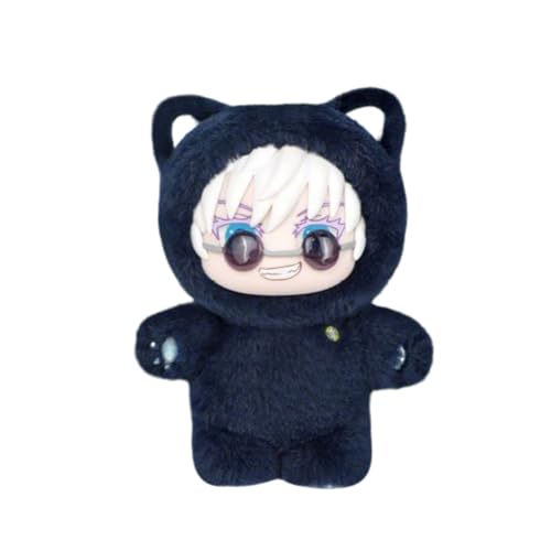 Zhongkaihua JJK Gojo Satoru Anhänger Plüsch 9 cm Gojo Satoru Figur Anime-Kissen Kissen Füllung PP-Baumwolle Schlüsselanhänger Dekoration Anhänger Ornament für Fans von Zhongkaihua