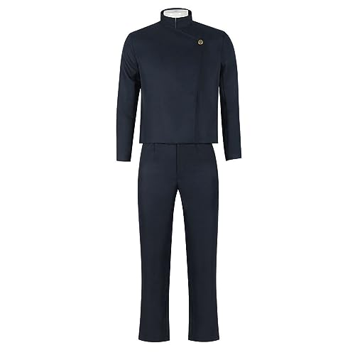 Zhongkaihua JJK Gojo Satoru Cosplay Kostüm Anzug Herren Uniform Erwachsene Rollenspiel Anime Karneval Halloween Party von Zhongkaihua