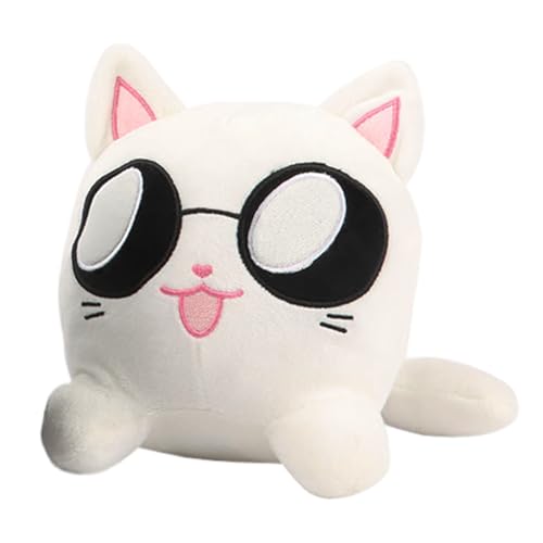 Zhongkaihua JJK Gojo Satoru Plüschkissen, weißes Katzenkissen, gefülltes Kissen, Zuhause, Sofa, Auto, weich, Weihnachten, Geburtstag, Dekoration, Geschenke, 20 cm von Zhongkaihua
