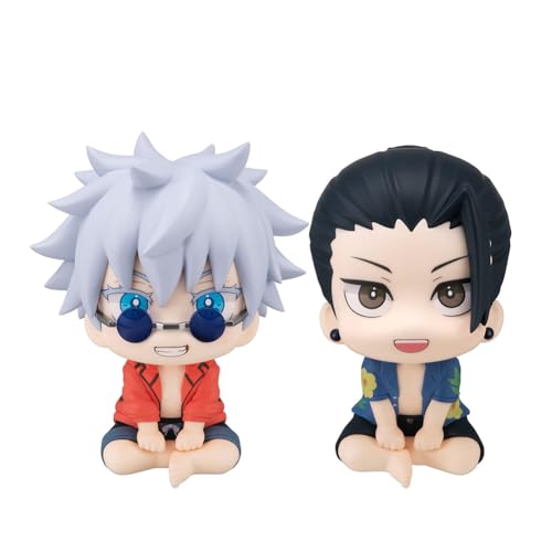 Zhongkaihua JJK Hidden Inventory Gojo Satoru Figur Look Up Anime PVC Model Freizeit am Strand Figur Home Desk Auto Dekoration Ornament Geburtstagsgeschenk für Fans, ca. 3,93 Zoll (10 cm) von Zhongkaihua