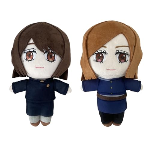 Zhongkaihua JJK Kugisaki Nobara & Ieiri Shoko Plüschkissen, Anime, PP-Baumwolle, weich, gefüllt, pelzig, Auto, Zuhause, Weihnachtsdekoration, Geburtstagsgeschenk, 20 cm Zhongkaihua JJK Kugisaki Nobara & Ieiri Shoko Plüschkissen, Anime, PP-Baumwolle, weich, gefüllt, pelzig, Auto, Zuhause, Weihnachtsdekoration, Geburtstagsgeschenk, 20 cm von Zhongkaihua