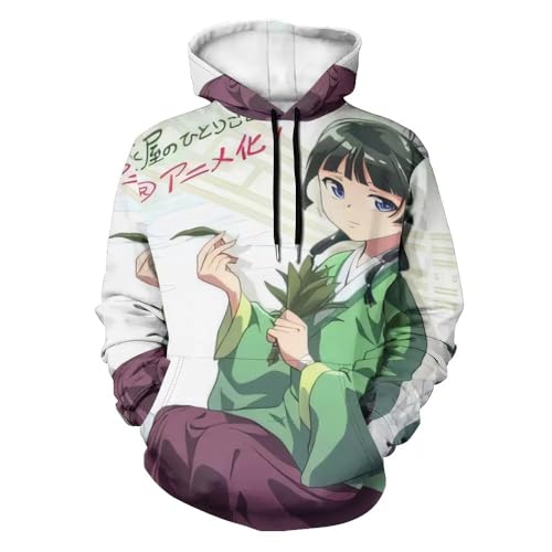 Zhongkaihua Jinshi/Maomao Hoodie Anime Sweatshirt 3D gedruckt Kleidung Herren Damen Uni Hoodies mit Kordelzug Langarm Geschenke von Zhongkaihua