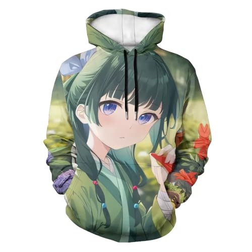 Zhongkaihua Jinshi/Maomao Hoodie Anime Sweatshirt 3D gedruckt Kleidung Herren Damen Uni Hoodies mit Kordelzug Langarm Geschenke von Zhongkaihua