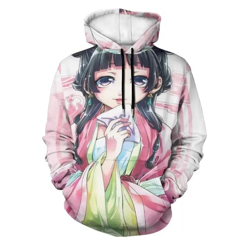 Zhongkaihua Jinshi/Maomao Hoodie Anime Sweatshirt 3D gedruckt Kleidung Herren Damen Uni Hoodies mit Kordelzug Langarm Geschenke von Zhongkaihua