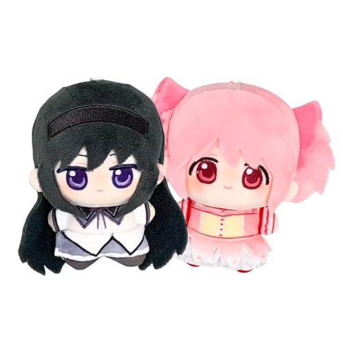 Zhongkaihua KanameMadoka Plüschfigur-Kissenanhänger, 10 cm, KanameMadoka-Spiel, PP-Baumwolle, weich, gefüllt, pelzig, Auto-Schlüsselanhänger, Tasche, Heimdekoration, Sofa-Dekoration von Zhongkaihua