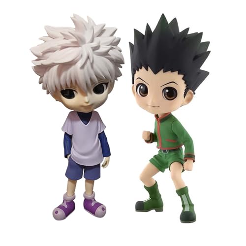 Zhongkaihua Killua Zoldyck Figur, Gon Freecss Figur, Anime-Figuren, Statue, Modell, Desktop-Dekorationen, Sammlungen, Ornamente, Geschenke, 15 cm, PVC von Zhongkaihua