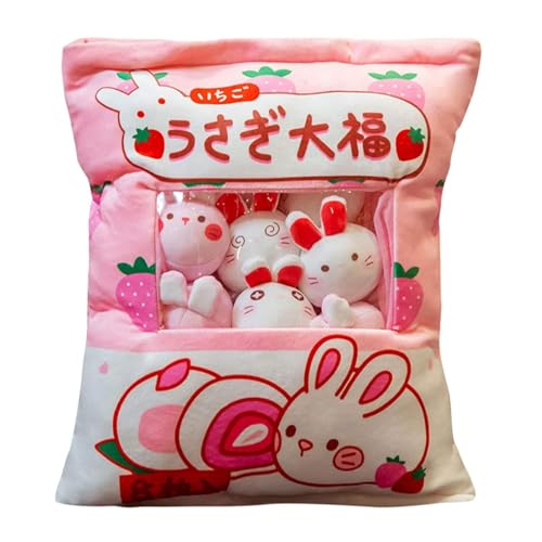 Zhongkaihua Kissen im Beutel-Design gefüllt mit herausnehmbaren Plüsch-Bär-Puppen, weiches Kuschelkissen, Bär, Pudding, Mini-Snacks, Dekoration Zhongkaihua Kissen im Beutel-Design gefüllt mit herausnehmbaren Plüsch-Bär-Puppen, weiches Kuschelkissen, Bär, Pudding, Mini-Snacks, Dekoration von Zhongkaihua