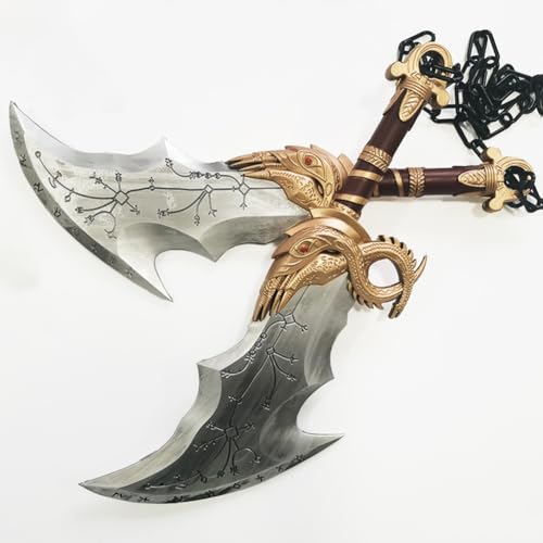 Zhongkaihua Kratos Cosplay Kratos Prop Blades of Chaos Cosplay Prop 45CM Stage Adult Role Play Prop, for Halloween Anime Game Medieval Party Decoration Zhongkaihua Kratos Cosplay Kratos Prop Blades of Chaos Cosplay Prop 45CM Stage Adult Role Play Prop, for Halloween Anime Game Medieval Party Decoration von Zhongkaihua