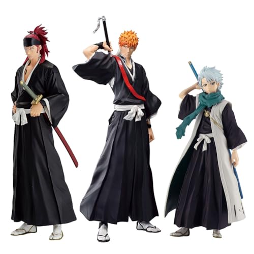 Kurosaki Ichigo Figur Hitsugaya Toshiro Abarai Renji 18cm Schwert Version Action Figur Anime Peripherie PVC Statue Home Desk Ornament Dekoration Geschenk für Fan von Zhongkaihua