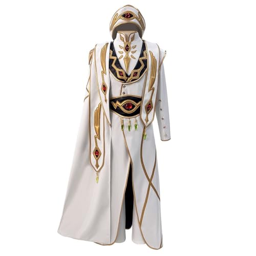 Zhongkaihua Lelouch Anime-Cosplay-Kostüm, Uniform, komplettes Set für Herren, Comic-Con Rollenspiel-Outfits, Karneval, Halloween, Verkleidungs-Kostüm Zhongkaihua Lelouch Anime-Cosplay-Kostüm, Uniform, komplettes Set für Herren, Comic-Con Rollenspiel-Outfits, Karneval, Halloween, Verkleidungs-Kostüm von Zhongkaihua