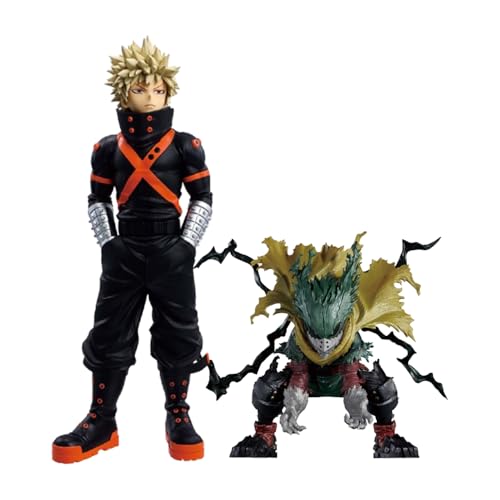 Zhongkaihua MHA Bakugou Katsuki und Midoriya Izuku Figur Kampfposition Modell Statue Anime MHA Actionfigur Sammlung Dekorationen Gfits von Zhongkaihua