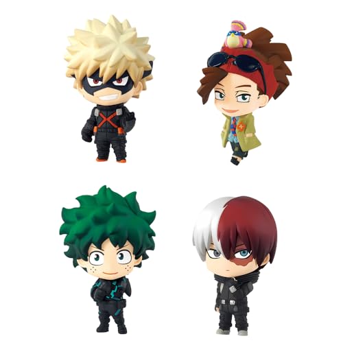 Zhongkaihua MHA Figuren Bakugou Katsuki/Midoriya Izuku/Todoroki Shouto Figur Mini-Modell Statue Figuren MHA Actionfigur Sammlerstücke Dekorationen Geschenke 5 cm PVC von Zhongkaihua