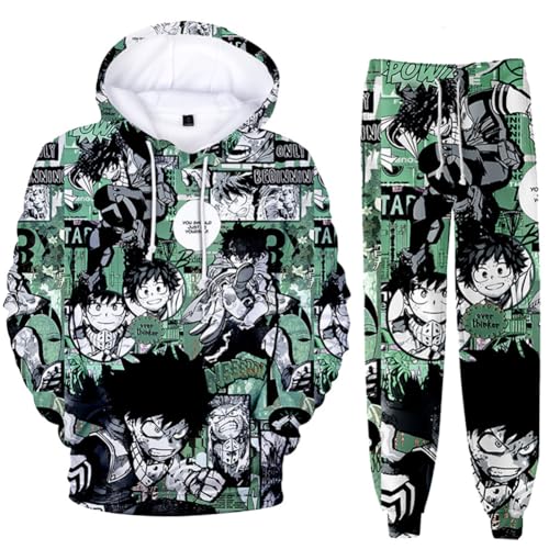Zhongkaihua MHA Kapuzenpullover und Sweatpants Set 2-teilig Bakugo/Izuku/Toga/Dabi/Ochako Hoodies Hosen Cosplay Anime Sweatshirts Pullover Kleidung Herren Damen Uni Zhongkaihua MHA Kapuzenpullover und Sweatpants Set 2-teilig Bakugo/Izuku/Toga/Dabi/Ochako Hoodies Hosen Cosplay Anime Sweatshirts Pullover Kleidung Herren Damen Uni von Zhongkaihua
