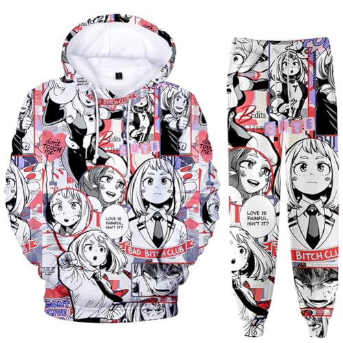Zhongkaihua MHA Kapuzenpullover und Sweatpants Set 2-teilig Bakugo/Izuku/Toga/Dabi/Ochako Hoodies Hosen Cosplay Anime Sweatshirts Pullover Kleidung Herren Damen Uni Zhongkaihua MHA Kapuzenpullover und Sweatpants Set 2-teilig Bakugo/Izuku/Toga/Dabi/Ochako Hoodies Hosen Cosplay Anime Sweatshirts Pullover Kleidung Herren Damen Uni von Zhongkaihua