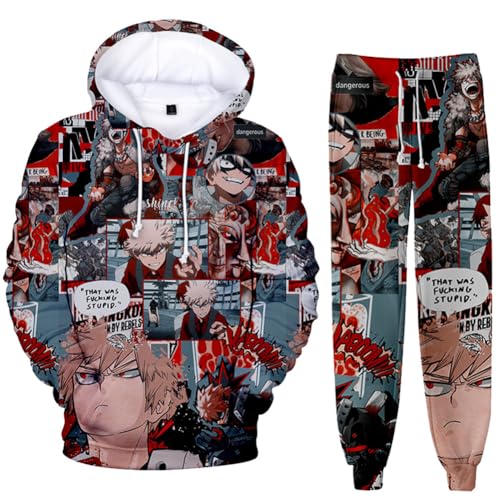 Zhongkaihua MHA Kapuzenpullover und Sweatpants Set 2-teilig Bakugo/Izuku/Toga/Dabi/Ochako Hoodies Hosen Cosplay Anime Sweatshirts Pullover Kleidung Herren Damen Uni Zhongkaihua MHA Kapuzenpullover und Sweatpants Set 2-teilig Bakugo/Izuku/Toga/Dabi/Ochako Hoodies Hosen Cosplay Anime Sweatshirts Pullover Kleidung Herren Damen Uni von Zhongkaihua