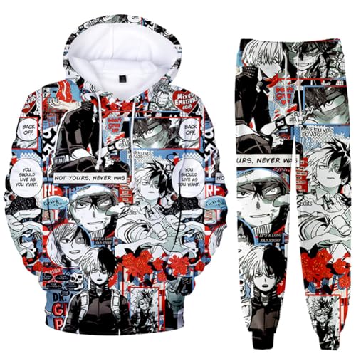 Zhongkaihua MHA Kapuzenpullover und Sweatpants Set 2-teilig Bakugo/Izuku/Toga/Dabi/Ochako Hoodies Hosen Cosplay Anime Sweatshirts Pullover Kleidung Herren Damen Uni Zhongkaihua MHA Kapuzenpullover und Sweatpants Set 2-teilig Bakugo/Izuku/Toga/Dabi/Ochako Hoodies Hosen Cosplay Anime Sweatshirts Pullover Kleidung Herren Damen Uni von Zhongkaihua