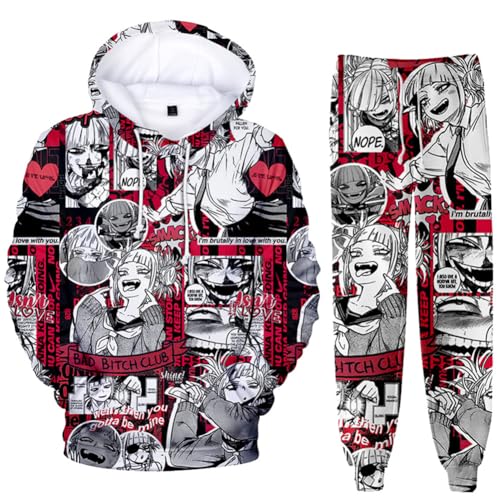 Zhongkaihua MHA Kapuzenpullover und Sweatpants Set 2-teilig Bakugo/Izuku/Toga/Dabi/Ochako Hoodies Hosen Cosplay Anime Sweatshirts Pullover Kleidung Herren Damen Uni Zhongkaihua MHA Kapuzenpullover und Sweatpants Set 2-teilig Bakugo/Izuku/Toga/Dabi/Ochako Hoodies Hosen Cosplay Anime Sweatshirts Pullover Kleidung Herren Damen Uni von Zhongkaihua