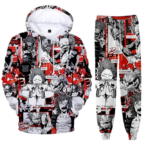 Zhongkaihua MHA Kapuzenpullover und Sweatpants Set 2-teilig Bakugo/Izuku/Toga/Dabi/Ochako Hoodies Hosen Cosplay Anime Sweatshirts Pullover Kleidung Herren Damen Uni Zhongkaihua MHA Kapuzenpullover und Sweatpants Set 2-teilig Bakugo/Izuku/Toga/Dabi/Ochako Hoodies Hosen Cosplay Anime Sweatshirts Pullover Kleidung Herren Damen Uni von Zhongkaihua
