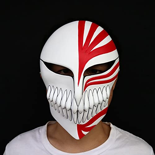 Zhongkaihua Mask Kurosaki Ichigo Mask Cosplay Japanese Mask, Anime Japanese Face Cover With Adjustable Strap, Cosplay Headgear Accessories for Halloween Party Theme Party Zhongkaihua Mask Kurosaki Ichigo Mask Cosplay Japanese Mask, Anime Japanese Face Cover With Adjustable Strap, Cosplay Headgear Accessories for Halloween Party Theme Party von Zhongkaihua