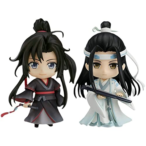 Zhongkaihua Mo Dao Zu Shi LAN Wang Ji & Wei Wu Xian Q Version Actionfigur 10CM Austauschbares Gesicht Bewegliche Figur Anime Sammlungen Modell Geschenk von Zhongkaihua