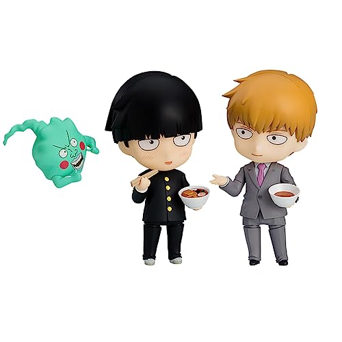 Zhongkaihua Mob Psycho 100 Kageyama Shigeo, Reigen Arataka Figur – 10 cm Q-Version Actionfigur Anime Modell Statue – Computertisch Dekoration Sammlung Geschenk von Zhongkaihua