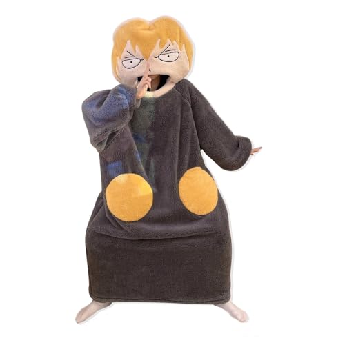 Zhongkaihua Mob Psycho 100 Pyjama, Anime, Nachtwäsche, Kageyama, Shigeo/Reigen Arataka, Cosplay, Kostüm, Overall, Pyjama, Schlafmantel, Winter, warm, Halloween-Party Zhongkaihua Mob Psycho 100 Pyjama, Anime, Nachtwäsche, Kageyama, Shigeo/Reigen Arataka, Cosplay, Kostüm, Overall, Pyjama, Schlafmantel, Winter, warm, Halloween-Party von Zhongkaihua