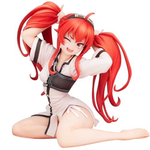 Zhongkaihua Mushoku Tensei Jobless Reincarnation Anime Figur Eris Greyrat Figur sitzend Anime Minifigur PVC Modell Desktop Ornament von Zhongkaihua