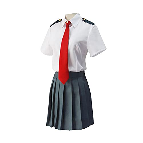 Zhongkaihua My Hero Academia Cosplay Kostüm MHA Toga Himiko Japanische Schule Mädchen JK Matrosen Kleid Shirts Uniform Boku No Hero Academia Halloween Cosplay Kostüm mit Krawatte von Zhongkaihua