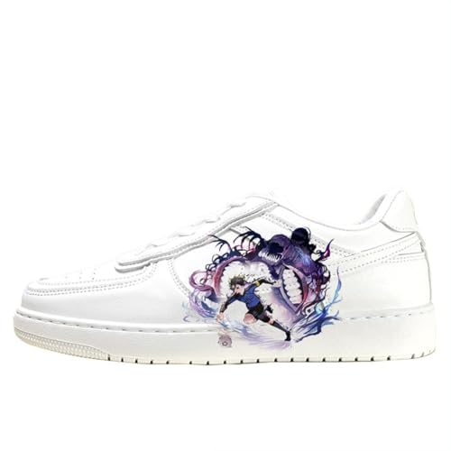 Zhongkaihua Nagi Seishiro Anime Casual Print High Top Weiß Schuhe für Uni Erwachsene Teen Fashion Lovers Sneaker Sport Sneaker von Zhongkaihua