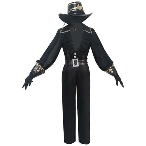 Zhongkaihua Norton Campbell Cosplay-Kostüm für Herren, Uniform, schwarzer Anzug mit Hut, komplette Sets, Spielrolle, Kostüm, Anime, Karneval, Halloween, Verkleidungen von Zhongkaihua