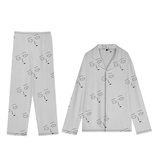 Zhongkaihua One Punch Man Pyjama-Set, Nachtwäsche, One Punch Man Saitama, Cosplay, Cartoon, lange Ärmel und Hose, Pyjama, Herbst, Anime, Pyjama, Party Zhongkaihua One Punch Man Pyjama-Set, Nachtwäsche, One Punch Man Saitama, Cosplay, Cartoon, lange Ärmel und Hose, Pyjama, Herbst, Anime, Pyjama, Party von Zhongkaihua