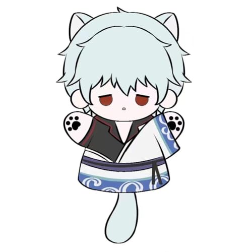 Zhongkaihua Sakata Gintoki Plüschfigur, 25 cm, Plüsch-Handpuppe, Cosplay, Anime, PP-Baumwolle, Kissen, weich, gefüllt, pelzig, Tasche, Heimdekoration, für Erwachsene Zhongkaihua Sakata Gintoki Plüschfigur, 25 cm, Plüsch-Handpuppe, Cosplay, Anime, PP-Baumwolle, Kissen, weich, gefüllt, pelzig, Tasche, Heimdekoration, für Erwachsene von Zhongkaihua
