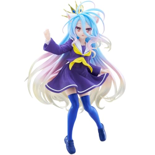 Zhongkaihua Shiro Figur JK Uniform Ver. Shiro Niedliche Anime Katzenohren Mädchen Figur stehend Statue Modell Ornamente, 18 cm Zhongkaihua Shiro Figur JK Uniform Ver. Shiro Niedliche Anime Katzenohren Mädchen Figur stehend Statue Modell Ornamente, 18 cm von Zhongkaihua