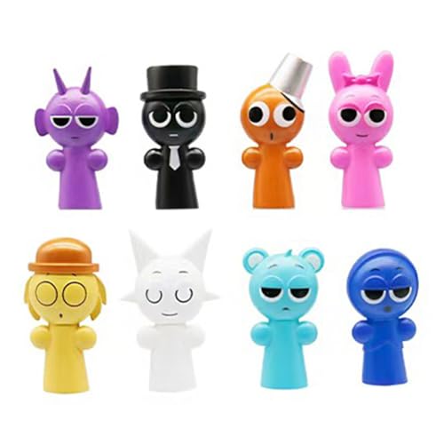 Zhongkaihua Sprunki-Figur, 6,5 cm, 8 Bleistifte, Kappe, Anime-Modell, Auto, Zuhause, Schreibtisch, Bücherregal, Weihnachten, Geburtstag, Party, Dekorationsset, Geschenk für Fans Zhongkaihua Sprunki-Figur, 6,5 cm, 8 Bleistifte, Kappe, Anime-Modell, Auto, Zuhause, Schreibtisch, Bücherregal, Weihnachten, Geburtstag, Party, Dekorationsset, Geschenk für Fans von Zhongkaihua
