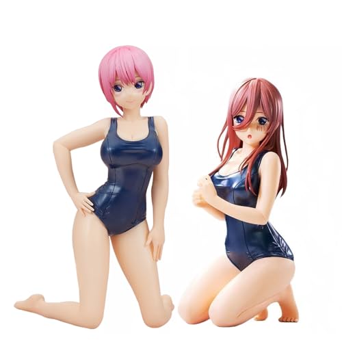 Zhongkaihua The Quintessential Quintuplets Figure Nakano Miku Action Figure, 12CM Swimsuit Ver Anime PVC Model Christmas Computer Decoration Ornament Birthday Gift for Fans von Zhongkaihua