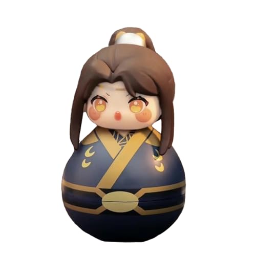 Zhongkaihua Tian Guan Ci Fu Tumbler Figuren-Set, Xie Lian & Hua Cheng, niedliche runde Cartoon-Minifiguren, 10,5 cm, Lang Qian Qiu Roly-Poly Desktop-Figuren Ornament von Zhongkaihua