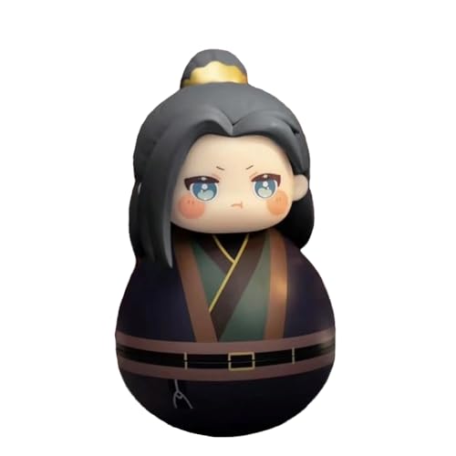 Zhongkaihua Tian Guan Ci Fu Tumbler Figuren-Set, Xie Lian & Hua Cheng, niedliche runde Cartoon-Minifiguren, 10,5 cm, Lang Qian Qiu Roly-Poly Desktop-Figuren Ornament von Zhongkaihua